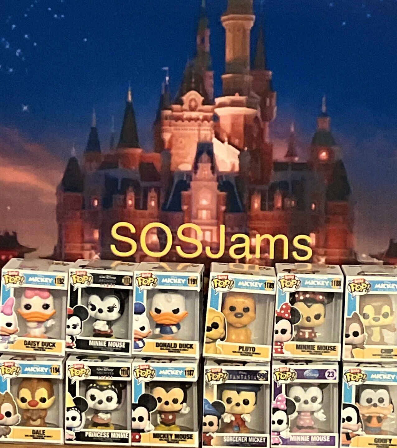 SOSJams Funko Bitty Pop Disney Collectible complete set CHOOSE Gift Xmas Pop - SOScollectible