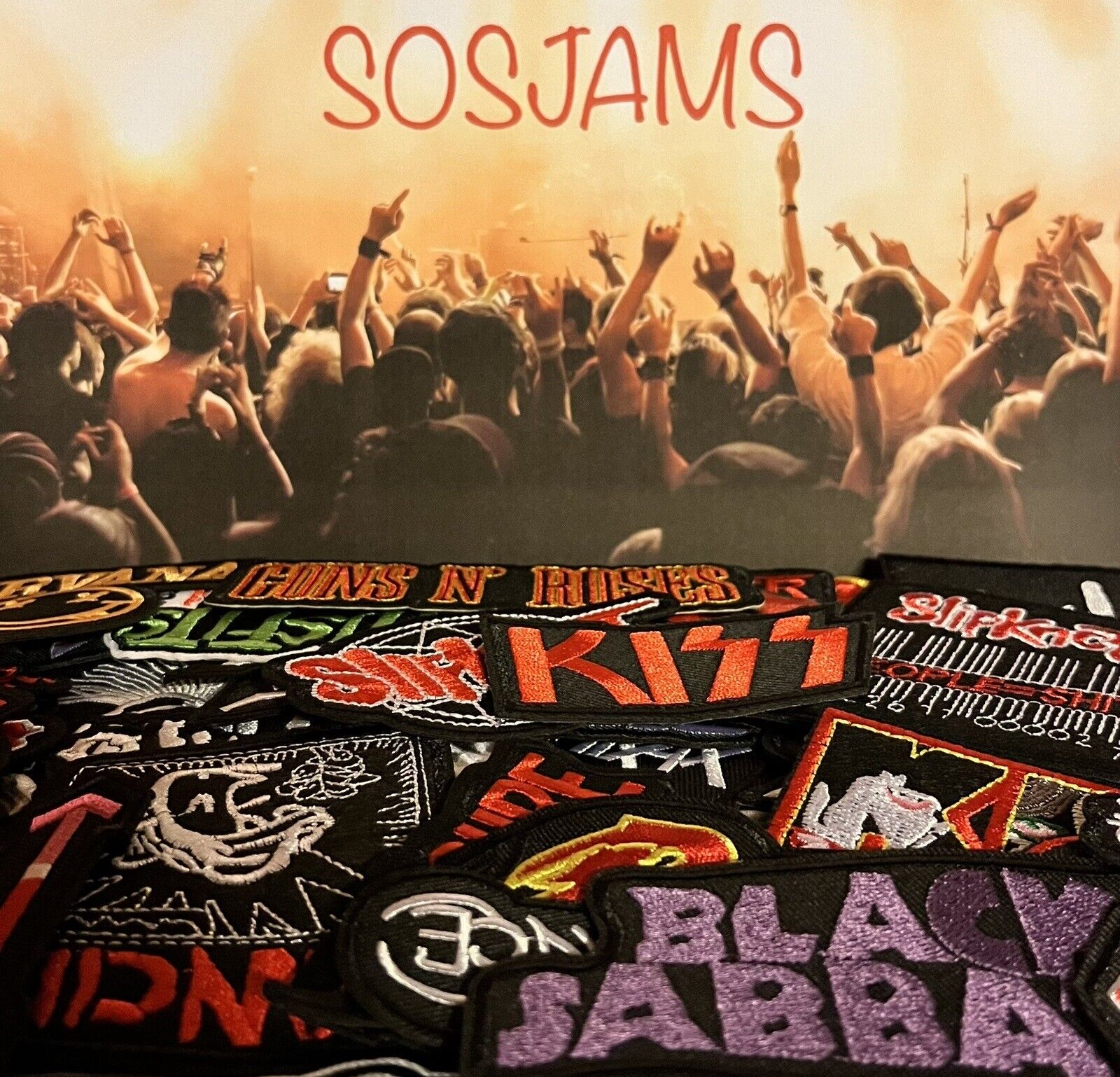 SOSJams Sew Iron On Patch Blizzard Metal Music Rock Band Badge Patches - SOScollectible