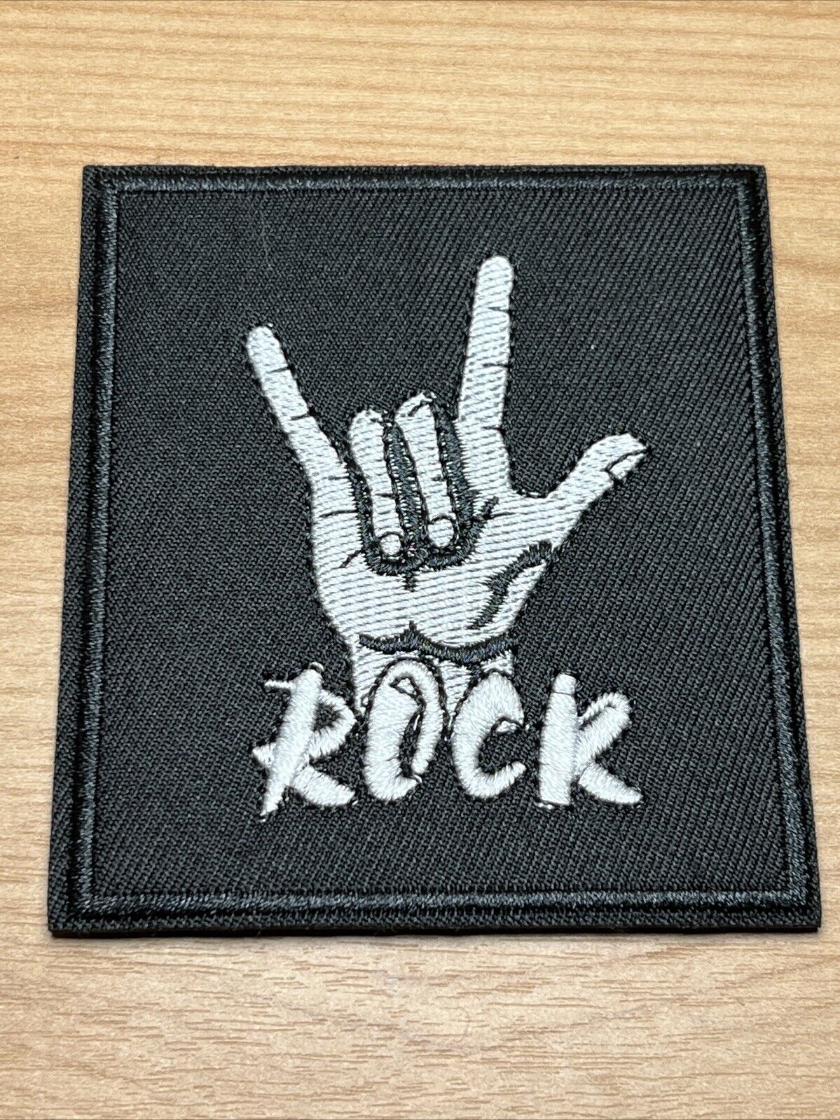 SOSJams Sew Iron On Patch Rock On Hand 🤘 Metal Music Rock Band Patches - SOScollectible