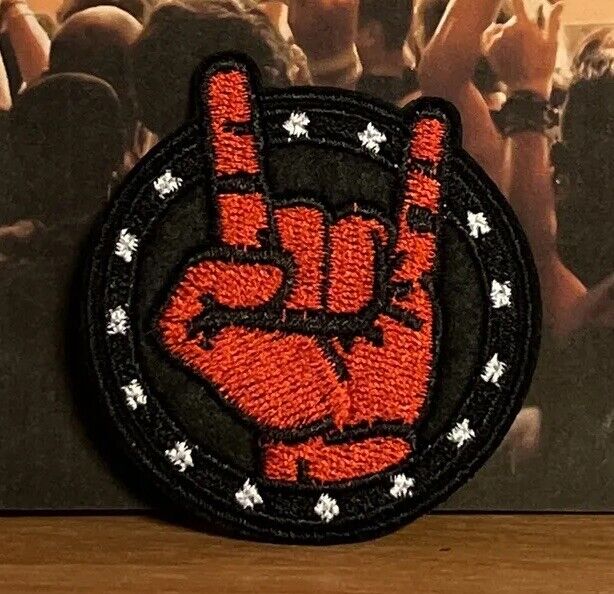 SOSJams Sew Iron On Patch Rock On 🤘 Metal Music Rock Band Badge Patches - SOScollectible