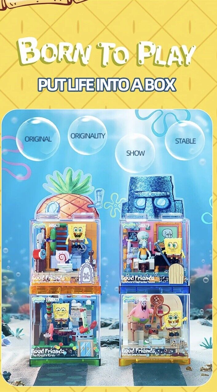 Spongebob Squarepants Pineapple Bricks House Building Blocks Good Friends - SOScollectible