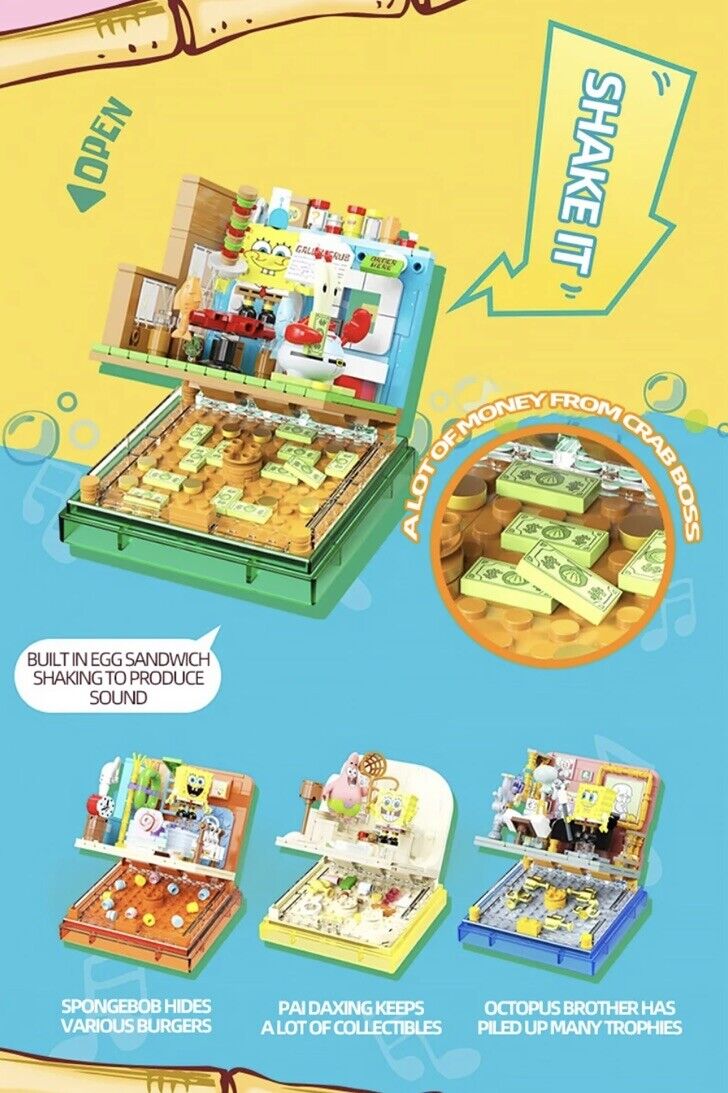 Spongebob Squarepants Pineapple Bricks House Building Blocks Good Friends - SOScollectible