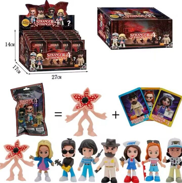 Stranger Things Figure Blind Bags Series 4 Mini Vinyl Packs Collect Set Gift - SOScollectible