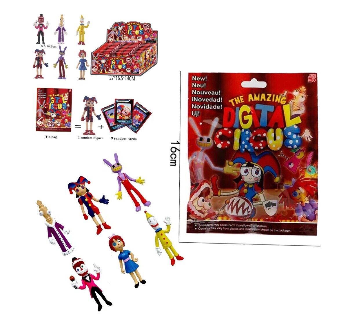 The Amazing Digital Circus Blind Bag Action Figure Toy Buy 2 Get Another 1 Free - SOScollectible