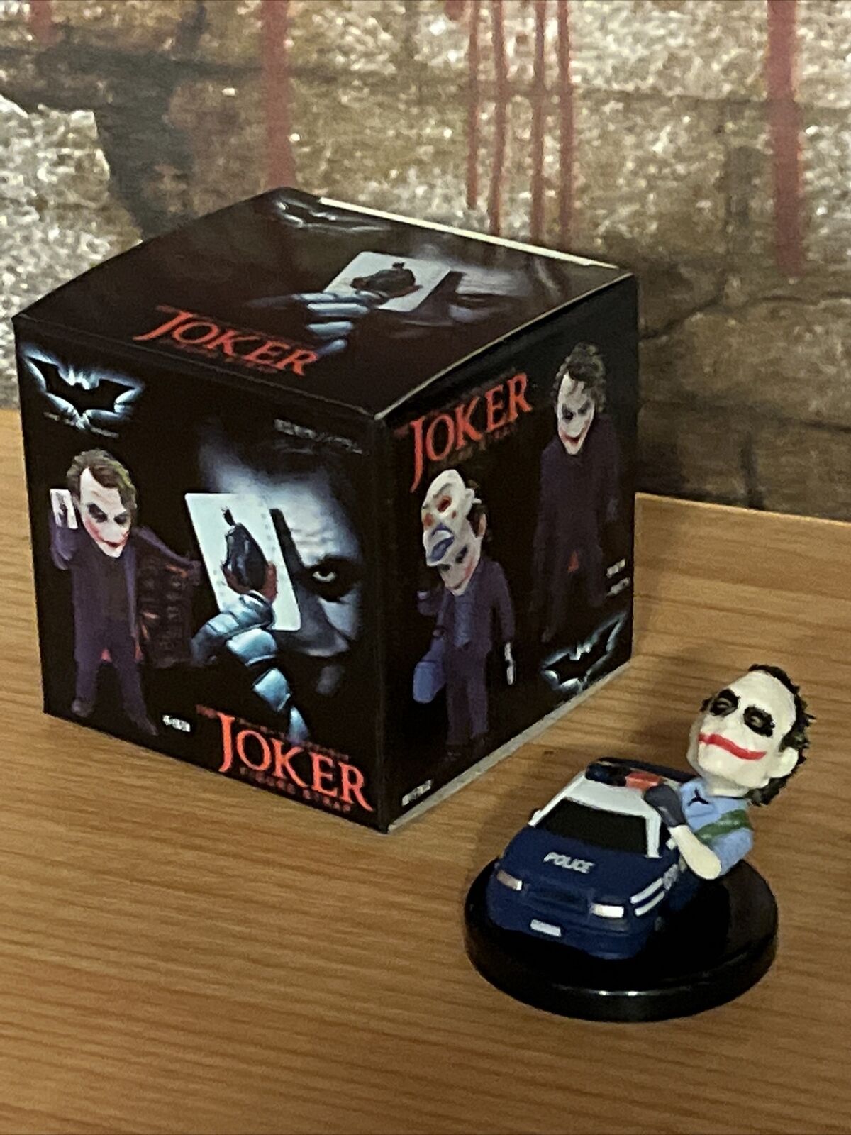 The Dark Knight Batman Joker Heath Ledger Car Mini Figure Key Ring Toys Set Gift - SOScollectible