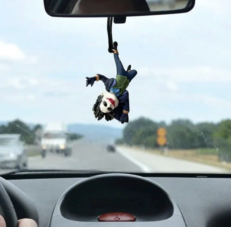 The Joker Car Rearview Mirror Pendant Car Hanger Heath Ledger Batman - SOScollectible