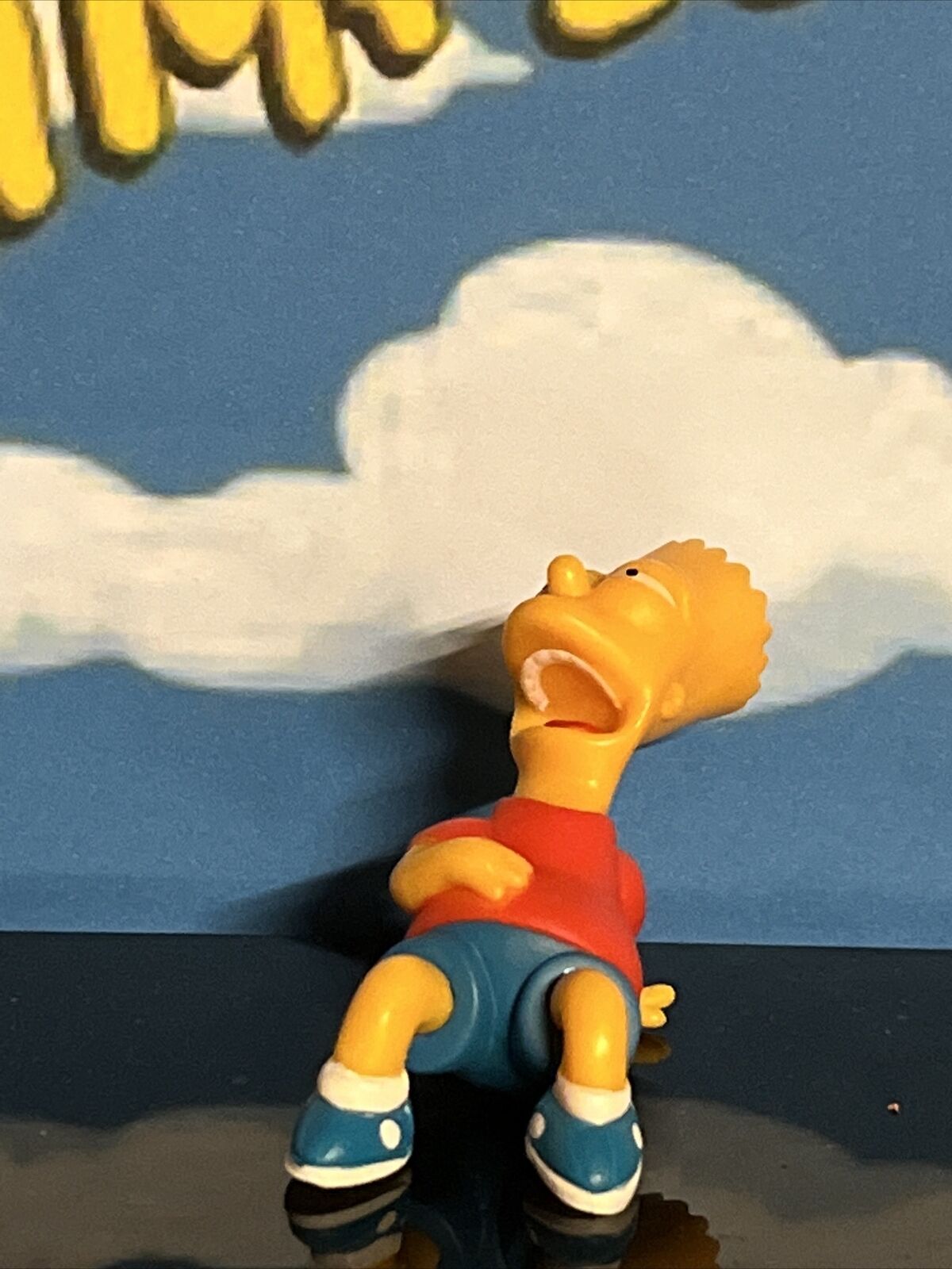 The Simpsons Greetings From Springfield Bart Simpson Laugh Collectible Fig 7cm - SOScollectible