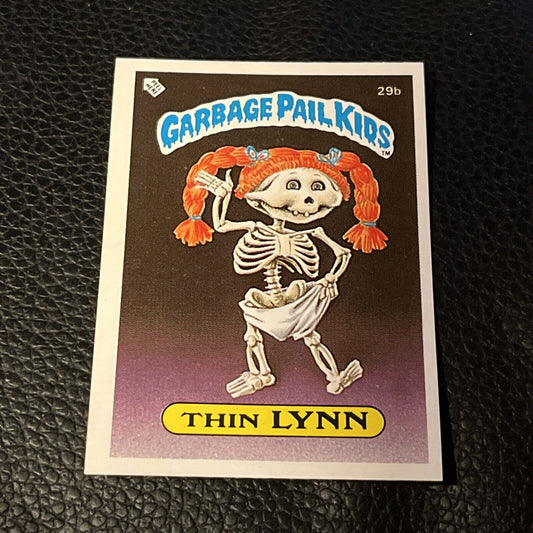 THIN LYNN 1985 Garbage Pail Kids Series 1 #29b - SOScollectible