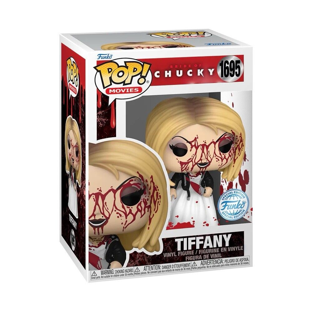 Tiffany Bloody Funko Pop! Bride of Chucky Funko Exclusive Figure #1695 Cult - SOScollectible