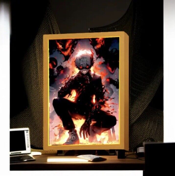 Tokyo Ghoul Crouching Light Up Picture Frame LED Painting Night Light gift - SOScollectible