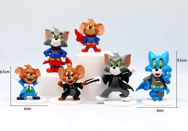 TOM AND JERRY As Harry Potter HOLLYWOOD series 2x 8cm Figures Gift Boxed Cartoon - SOScollectible