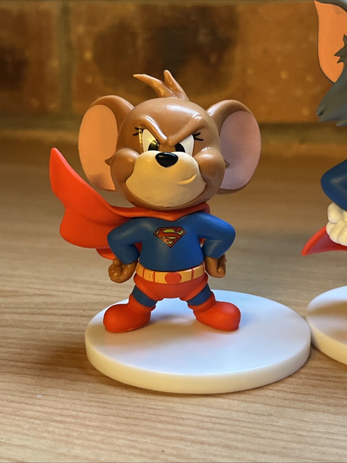 TOM AND JERRY As SUPERMAN HOLLYWOOD series 2x Figures Gift Box Cult Cartoon - SOScollectible