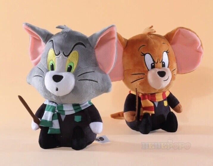 Tom and Jerry x Harry Potter JERRY In Hogwarts Uniform Plush doll Cartoon WB - SOScollectible