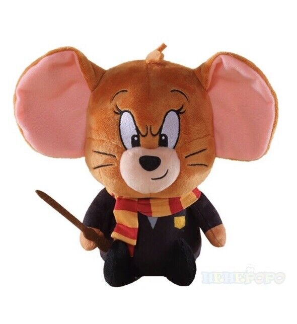 Tom and Jerry x Harry Potter JERRY In Hogwarts Uniform Plush doll Cartoon WB - SOScollectible