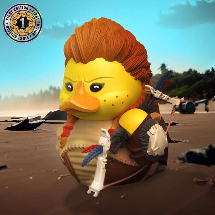 TUBBZ 1ST EDITION Horizon Forbidden West Aloy Collectible Duck In Tub Figure - SOScollectible