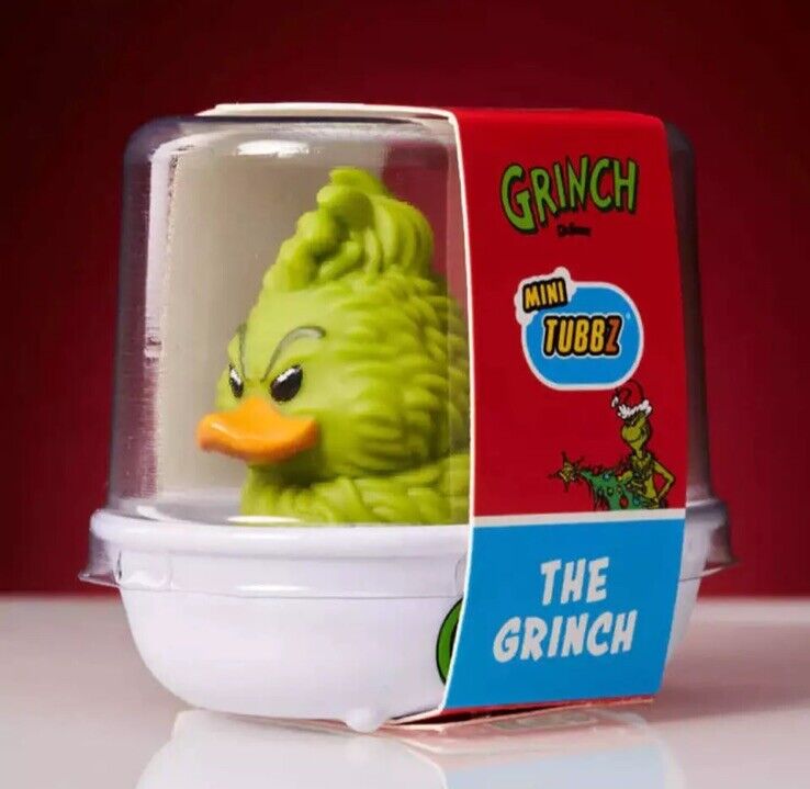 TUBBZ 1ST EDITION Mini Dr. Seuss The Grinch CHRISTMAS Collectible Duck Gift - SOScollectible