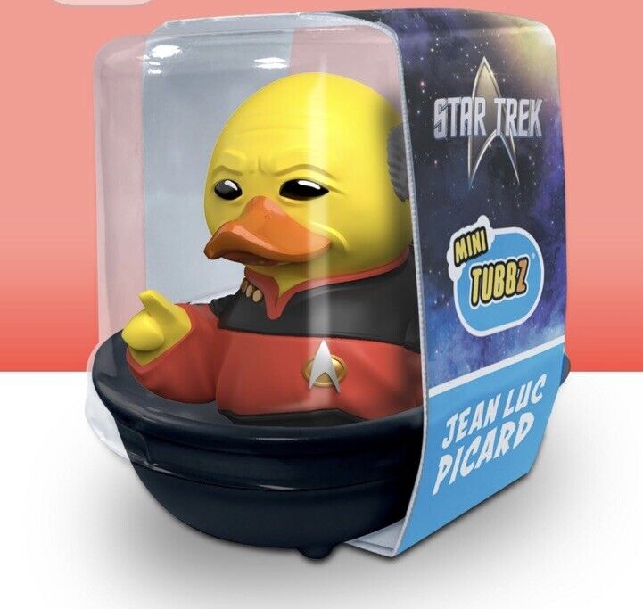 TUBBZ 1ST Edition MINI Star Trek Jean - Luc Picard DUCK FIGURE Cult Cosplay Sci - SOScollectible