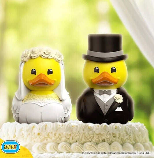 TUBBZ 1ST EDITION WEDDING BRIDE AND GROOM RUBBER DUCKS 2PC SET GIFT - SOScollectible