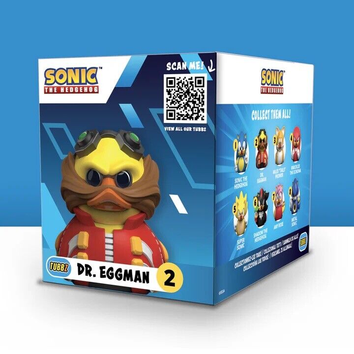 TUBBZ Boxed Duck Sonic the Hedgehog - Dr Eggman - Netflix Movie Gaming Collect - SOScollectible