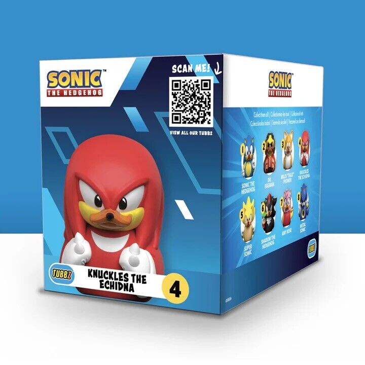 TUBBZ Boxed Duck Sonic the Hedgehog Knuckles Netflix Movie Gaming Collect Set - SOScollectible