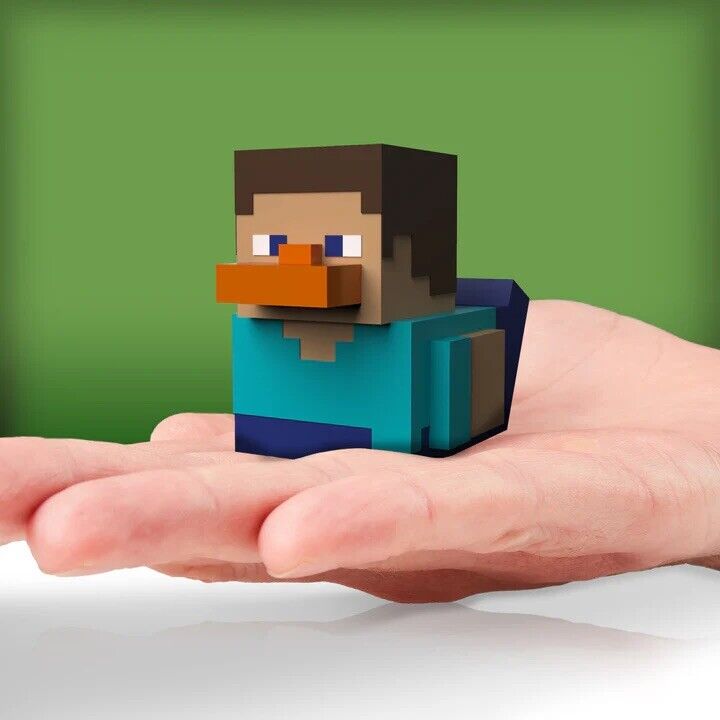 TUBBZ Mini Minecraft Duck Steve 1st Ed Gaming Film Cosplay Cult movie Gift - SOScollectible