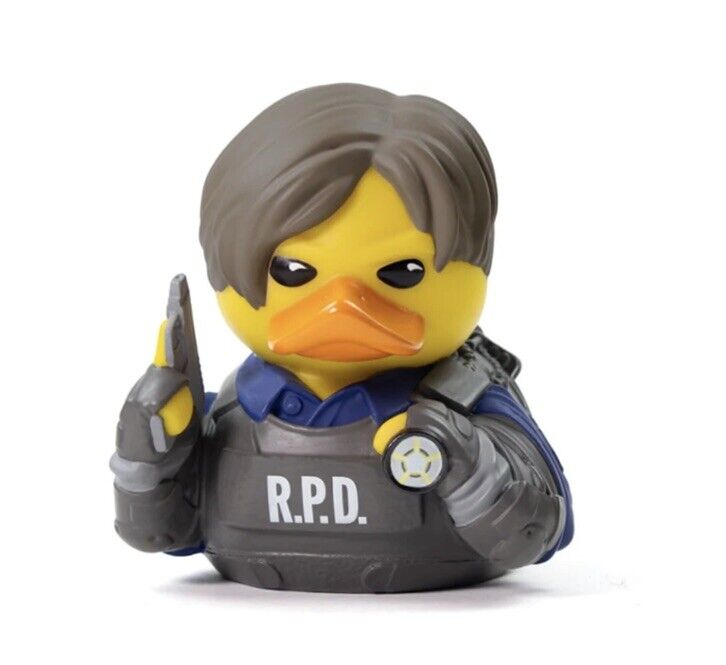 TUBBZ Resident Evil Leon S. Kennedy Collectible gaming Duck Box In Stk NOW - SOScollectible