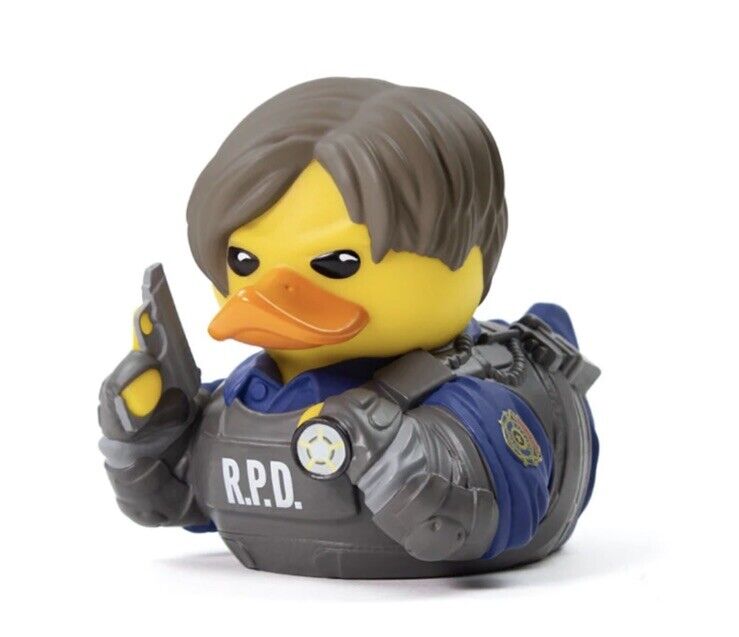 TUBBZ Resident Evil Leon S. Kennedy Collectible gaming Duck Box In Stk NOW - SOScollectible