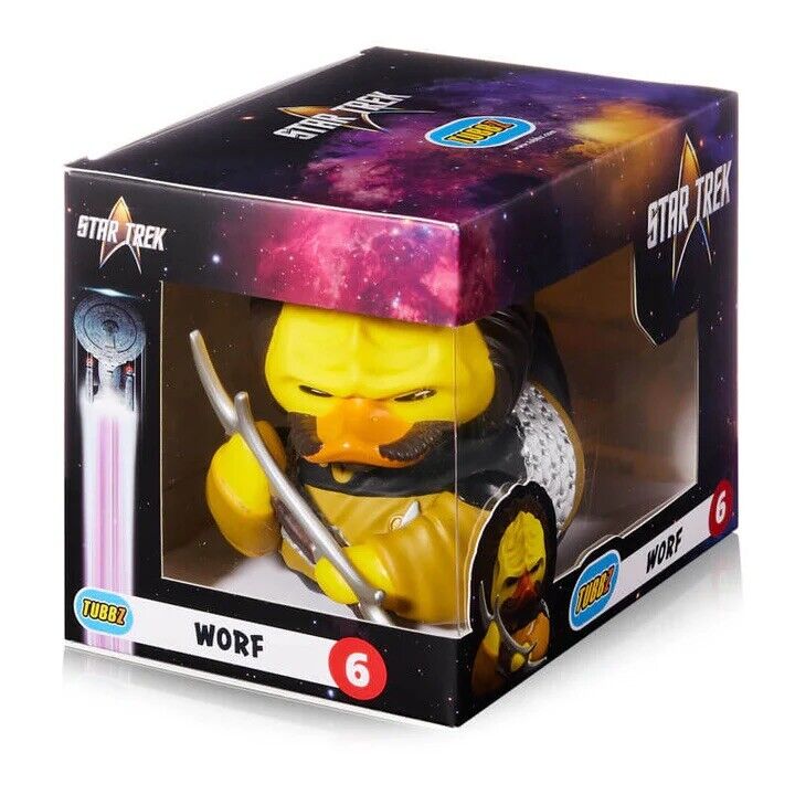 TUBBZ STAR TREK WORF KLINGON DUCK COLLECTIBLE CULT TV NEW BOXED - SOScollectible