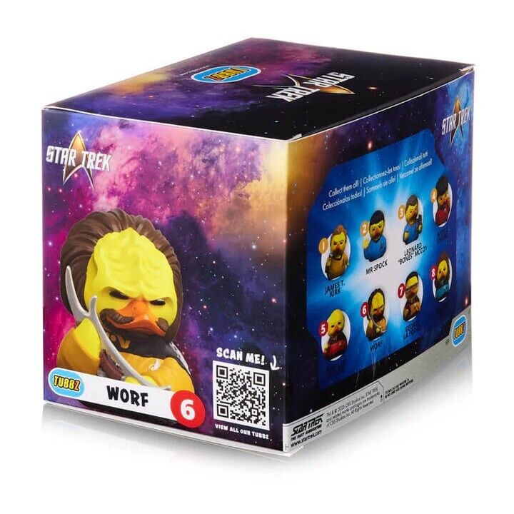 TUBBZ STAR TREK WORF KLINGON DUCK COLLECTIBLE CULT TV NEW BOXED - SOScollectible