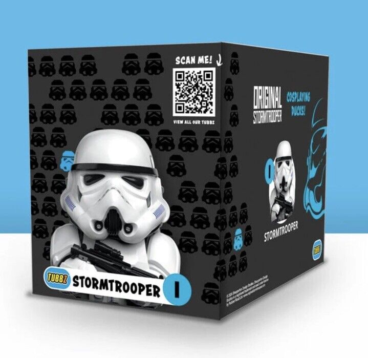 TUBBZ STORMTROOPER COLLECTIBLE RUBBER DUCK OFFICIAL STAR WARS BOXED EDITION - SOScollectible