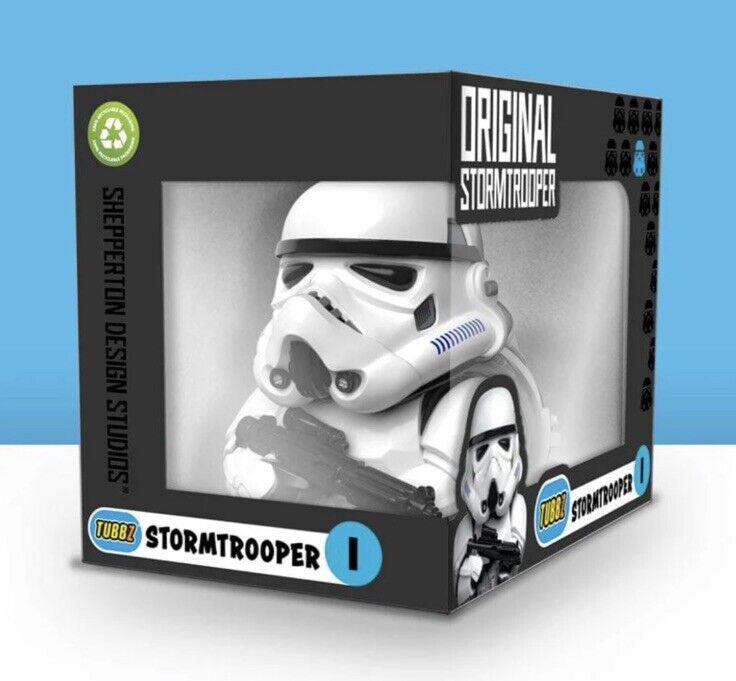 TUBBZ STORMTROOPER COLLECTIBLE RUBBER DUCK OFFICIAL STAR WARS BOXED EDITION - SOScollectible