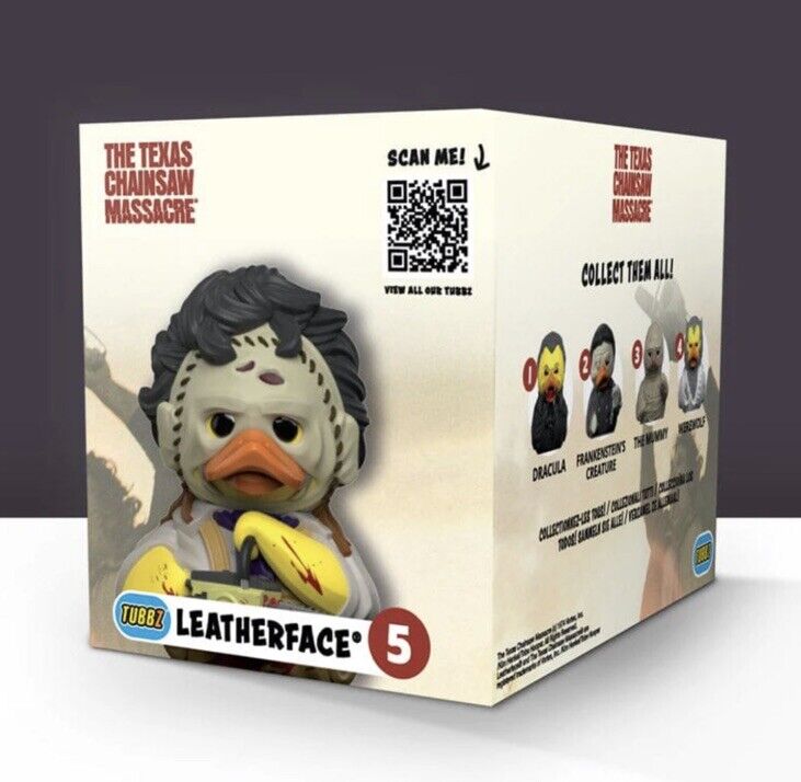 Tubbz Texas Chainsaw Leather face Boxed CosplayDuck TUBBZ Horror In Stk NOW - SOScollectible