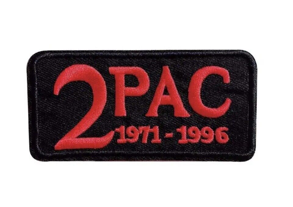 Tupac 2pac Embroidered Patch RIP Iron On Sew On Hip Hop Rapper gift - SOScollectible