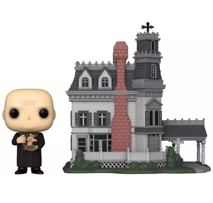 Uncle Fester & Mansion Addams Family Funko Town #40 Cult Horror Wednesday - SOScollectible